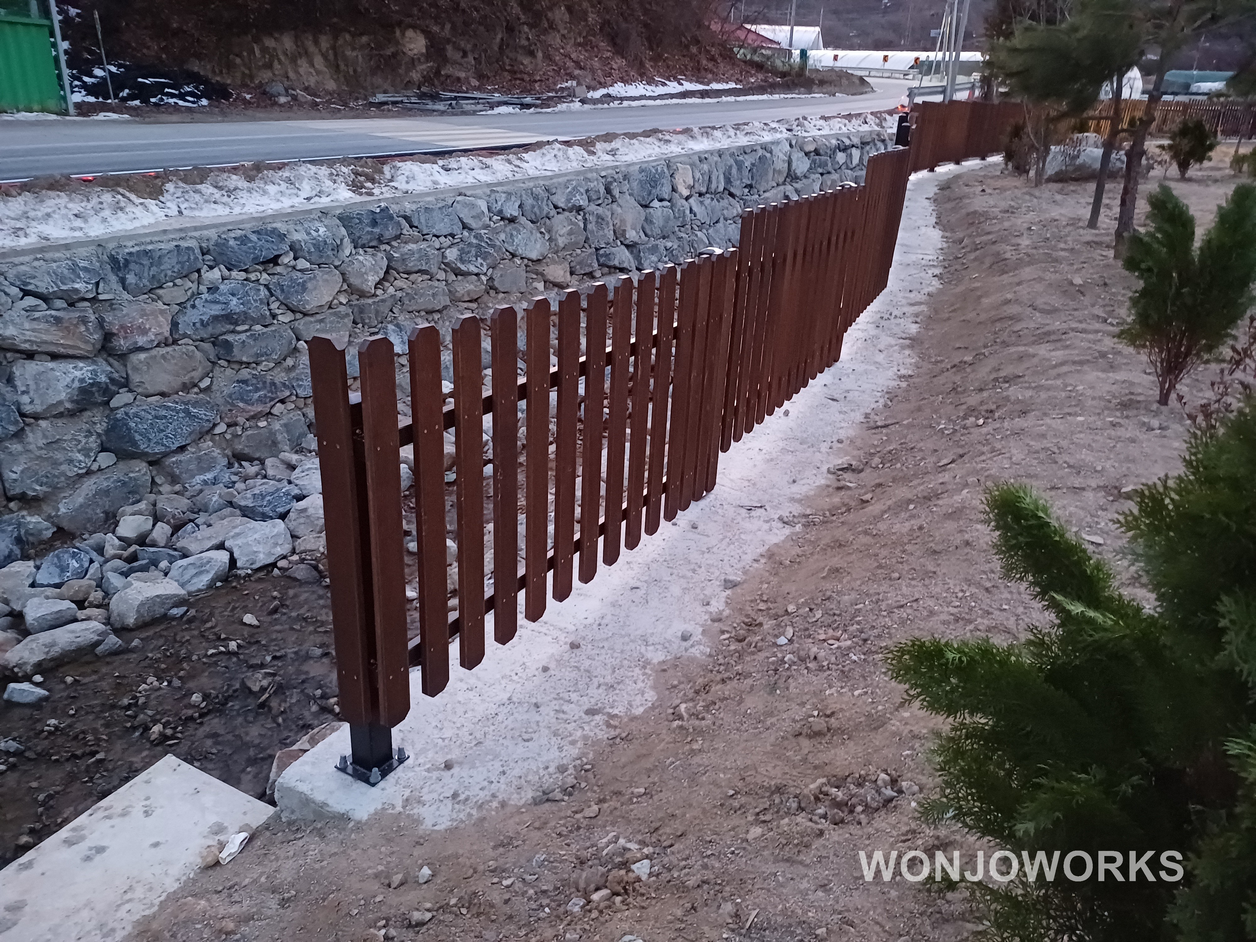 울타리 시공 4